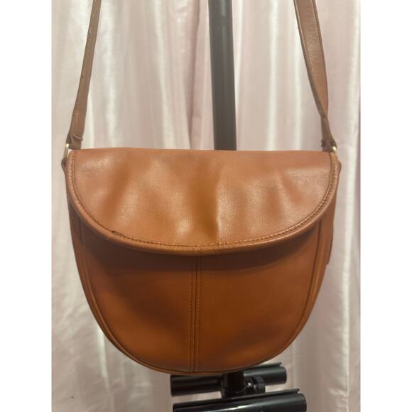 Vintage 1998 Coach 6834 British Tan Small Saddle Bag Crossbody – Restored - Picture 14 of 16
